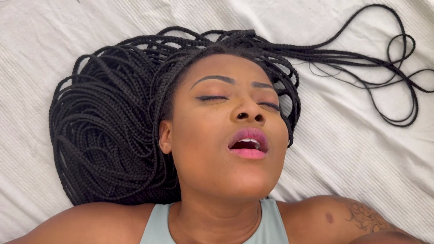 French Ebony Woman Does Two Workouts #9FsPuayn